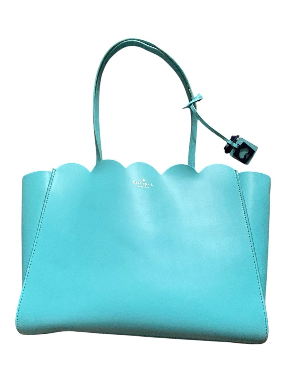 kate spade Scalloped Shoulder Tote in Aqua Blue